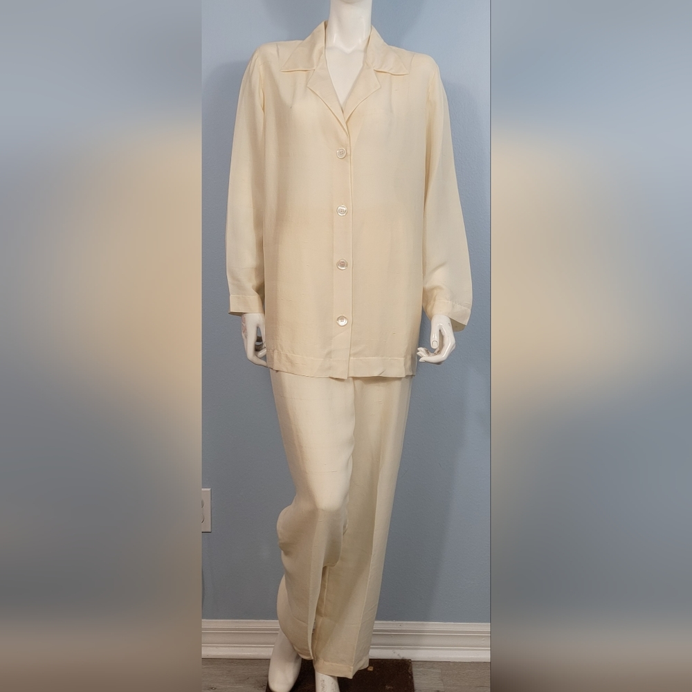 La Perla Cream Classic Pajama Set
